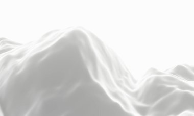 Beyaz karlı dağ. Kar arazisi.