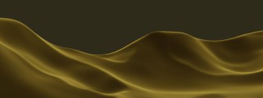 Karanlık çöl manzarası. Kahverengi arazi.