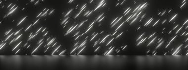 Beyaz ışıklarla siyah arkaplan