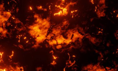 Yangın söndürme arka planı. Soyut alev