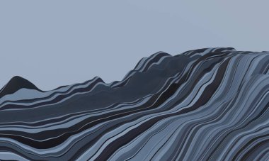 Katmanlı tortulu kaya dağları. Kumtaşı tepeleri