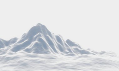 Beyaz karlı dağ. Kar tepesi