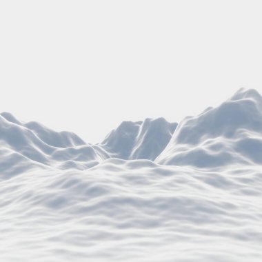 Beyaz karlı dağ. Kar tepesi