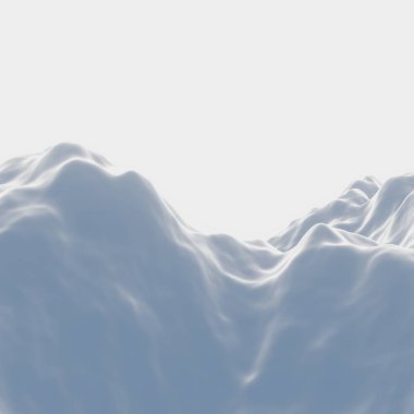 Beyaz karlı dağ. Kar tepesi