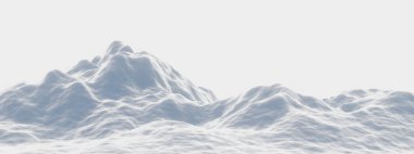 Beyaz karlı dağ. Kar tepesi