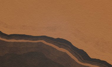 Soyut kahverengi yıpranmış katmanlı kaya