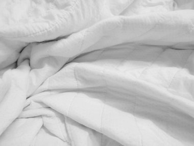 Beyaz dalgalı kumaş. Kumaş arkaplanı