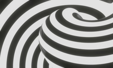 Özet siyah ve beyaz kıvrımlı arka plan