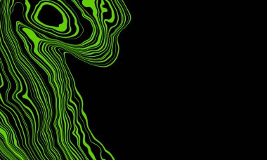 Siyah ve kırmızı dağ hatları. Soyut topografik arazi