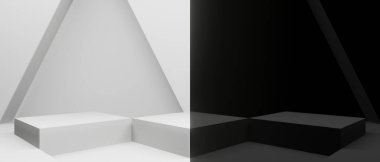 3B Siyah ve Beyaz podyum arkaplanı