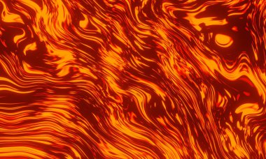 Soyut alev. Resmedilmiş arkaplanı ateşle