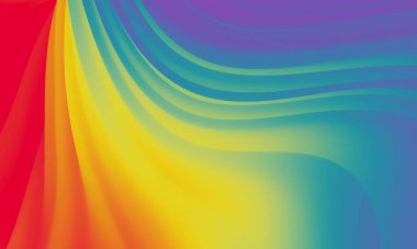 Soyut eğimli dalgalı gökkuşağı renk arkaplanı