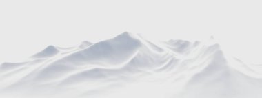 Beyaz kar yağışı. Karlı dağ. Soğuk ortam