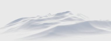 Beyaz kar yağışı. Karlı dağ. Soğuk ortam