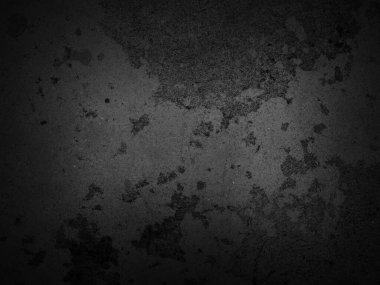 Siyah eskimiş beton yüzey dokusu. Koyu beton arkaplan