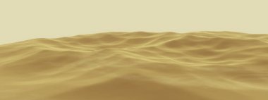 Kahverengi çöl manzarası. Kum tepeleri
