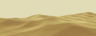 Kahverengi çöl manzarası. Kum tepeleri