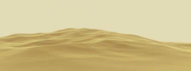 Kahverengi çöl manzarası. Kum tepeleri