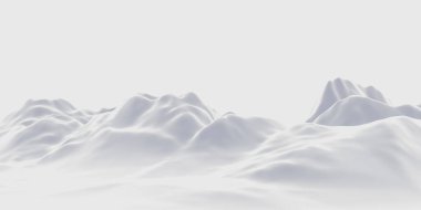 Beyaz kar yağışı. Karlı dağ. Soğuk ortam