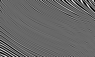 Soyut dalgalı siyah beyaz çizgiler