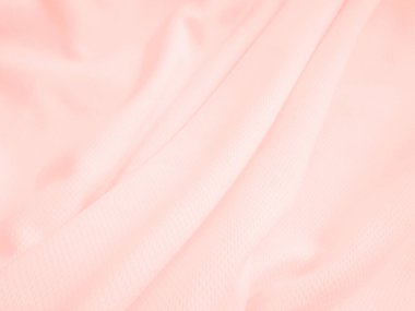 Pembe buruşuk kumaş arka plan. Dalgalı kumaş dokusu