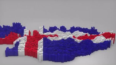 İzlanda Ülke Girişi 3d çubuklarıyla haritayı oluşturan Waving Flag Design haber, politik olaylar, spor tanıtımları ve sunumlar için kullanışlı.