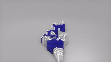 İsrail ülke açılışı 3d çubuklarıyla haritayı oluşturan haber, siyasi olaylar, spor tanıtımları ve sunumlar için kullanışlı Dalgalanan Bayrak Tasarımı.