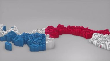 Panama ülke açıcı girişi 3d çubuklarıyla haritayı oluşturan Waving Flag Design haber, politik olaylar, spor tanıtımları ve sunumlar için kullanışlı.