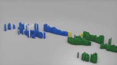 Solomon Adaları ülke açılışı 3d çubuklarıyla yeni bir harita oluşturdu. Haber, politik olaylar, spor tanıtımları ve sunumlar için kullanışlı bir Bayrak Tasarımı..