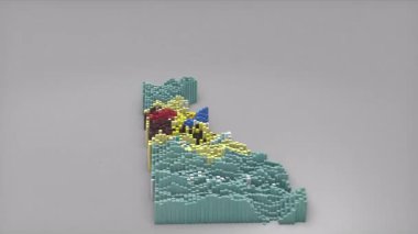 ABD 'nin Delaware Eyaleti girişi 3d çubuklarla haritayı oluşturan haber, siyasi olaylar, spor tanıtımları ve sunumlar için kullanışlı Dalgalanan Bayrak Tasarımı.