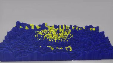 ABD 'nin Oregon Eyaleti açılışı 3D çubuklarla başlatıldı. Haritada Waving Flag Design kullanışlı haberler, politik olaylar, spor tanıtımları ve sunumlar yer alıyor..