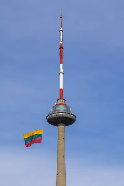 Yeni televizyon kulesinde Litvanya bayrağı