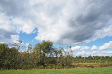 Graeme Park 'ta bir sonbahar öğleden sonrası, Horsham, PA. Sonbahar sezonu parkın her yerinde..