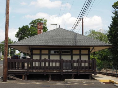 The train station in Chalfont, PA. The train transports commuters to Philadelphia.