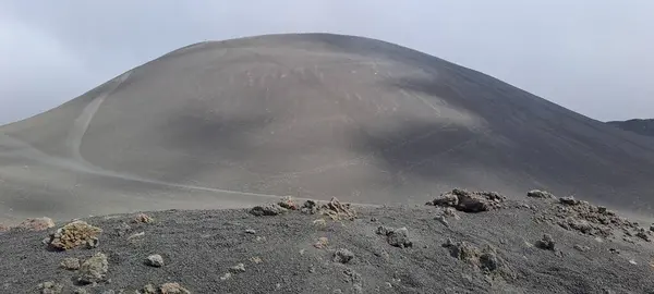 etna, İtalya 'nın panoramik hava görüntüsü