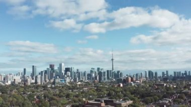 Toronto Mahallesi 'nin 4K Havacılık Kuruluş Çekimi. Sinematik çekim.