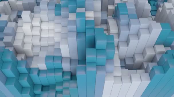 Farbwechsel Cube Oberfläche Cgi Animation Nahtlose Schleife — Stockvideo