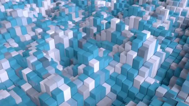 美丽的抽象立方体背景 无缝圈 — 图库视频影像