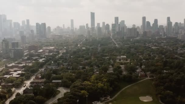 Aerial Establishing Shot Generic Non Descript Metropolitan City Cinematic Footage — Stock Video
