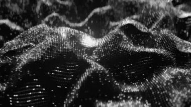 Soyut Nöral Ağ, Sanatsal Zeka Konsepti. 4K Kusursuz Döngü.