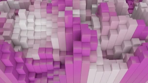 Surface Cube Changement Couleur Animation Cgi Boucle Sans Couture — Video