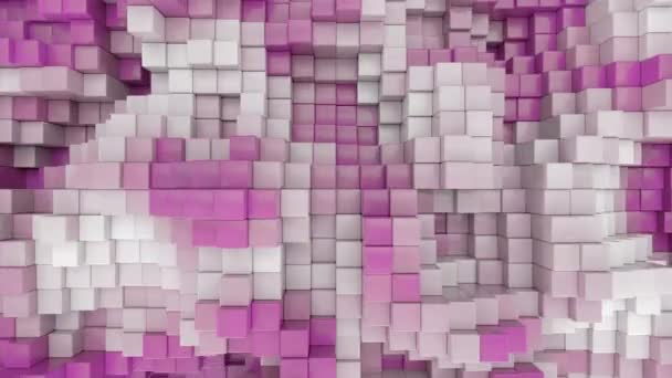 Farbwechsel Cube Oberfläche Cgi Animation Nahtlose Schleife — Stockvideo