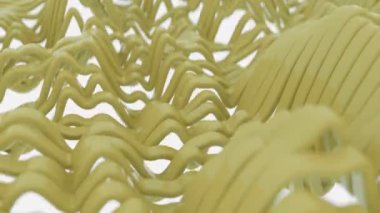 Soyut Dalgalayan Gruplar. 4K CGI animasyonu.