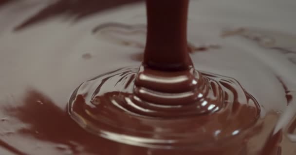 Extreem Hoge Kwaliteit Gesmolten Chocolade Opgenomen Raw Een Bioscoopcamera — Stockvideo