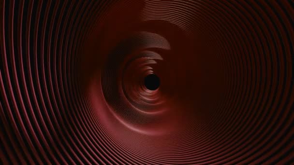 Túnel Disco Undulante Abstrato Loop Sem Costura — Vídeo de Stock