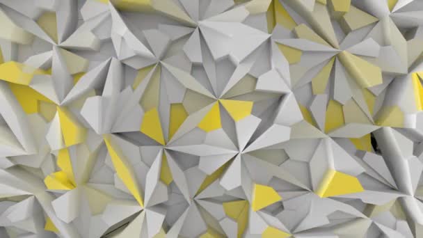 概要色変化の形状を持つ3D幾何学的背景 シームレスなループ — ストック動画