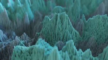 4K Soyut Topografik Gürültü Örnekleri. Kusursuz döngü. Yüksek kaliteli CGI canlandırması.