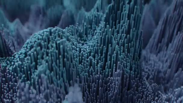 Абстрактные Топографические Шумовые Паттерны Бесшовный Петля Высокое Качество Cgi Анимации — стоковое видео