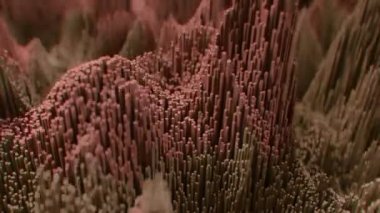 4K Soyut Topografik Gürültü Örnekleri. Kusursuz döngü. Yüksek kaliteli CGI canlandırması.