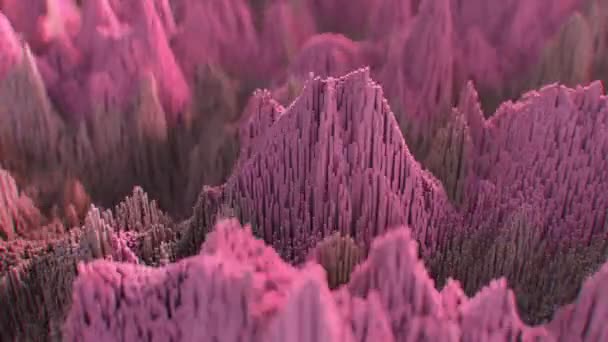Абстрактные Топографические Шумовые Паттерны Бесшовный Петля Высокое Качество Cgi Анимации — стоковое видео